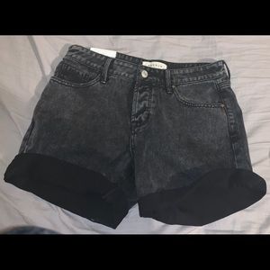 Pacsun Black Denim Mid/High Waist Shorts